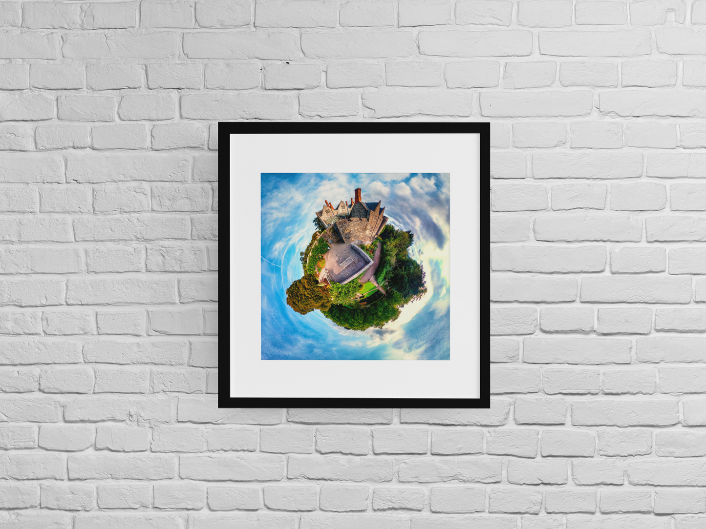 St Fagans Castle, Tiny Planet Photograph.