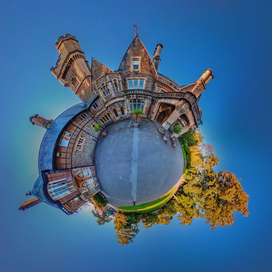 Insole Court, Llandaff  Tiny Planet Photograph.