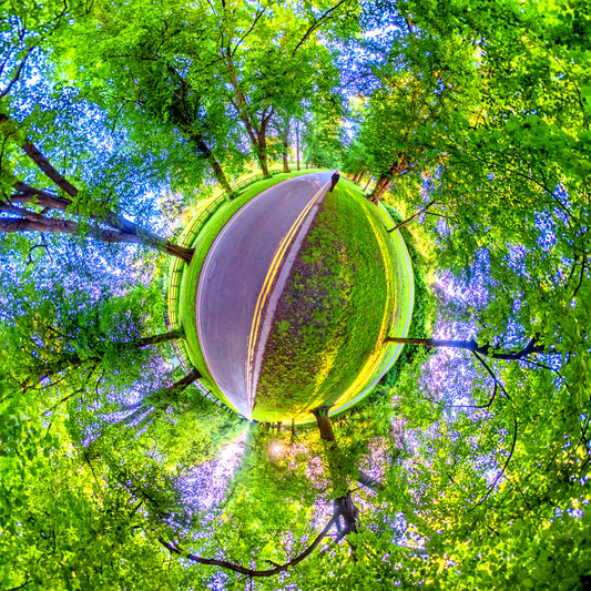 Another Green World,  Tiny Planet Photograph.