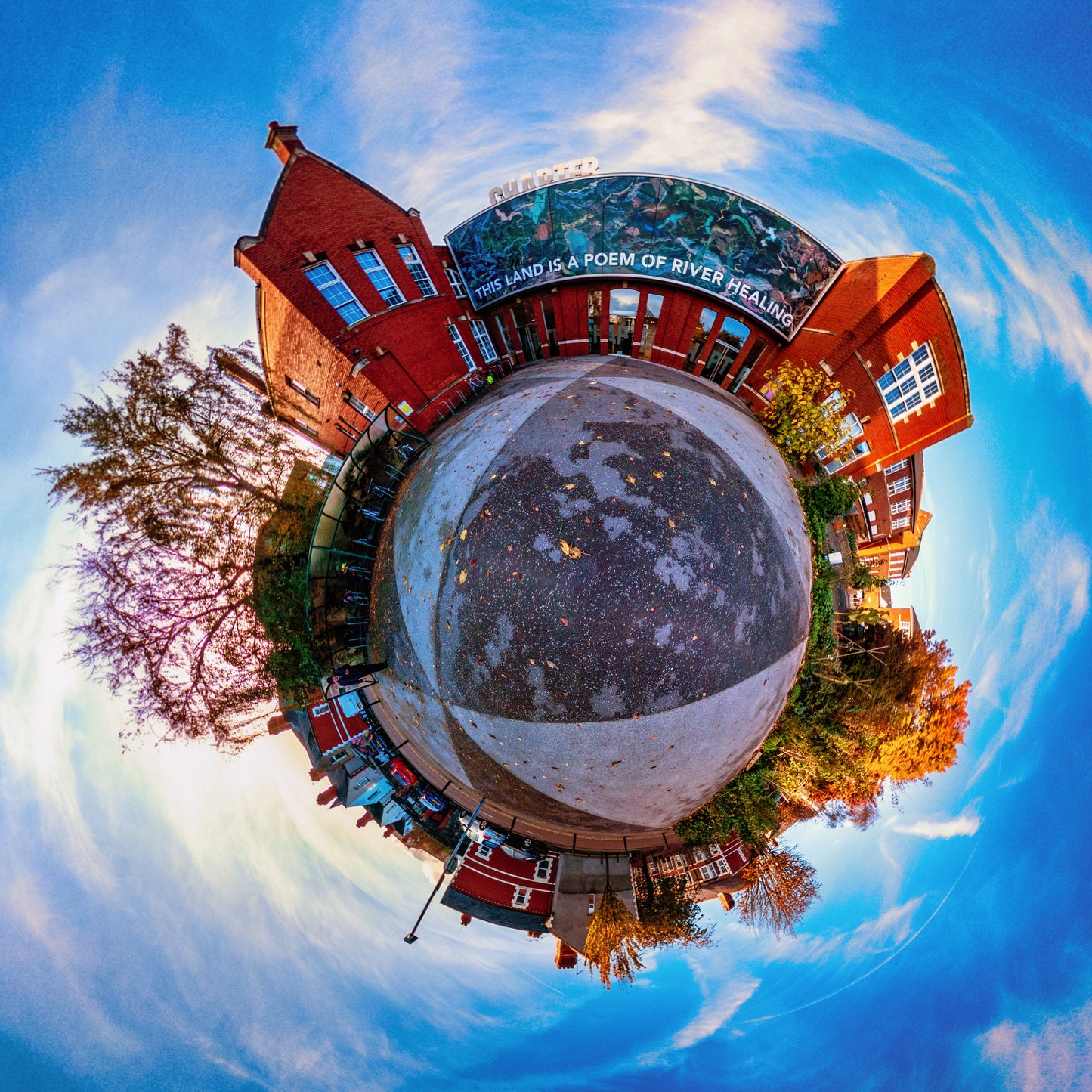 Chapter 2023, Cardiff, Tiny Planet Photograph.