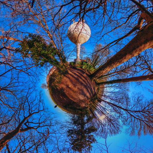 The Lolly Pop, Cardiff. Tiny Planet Photograph.